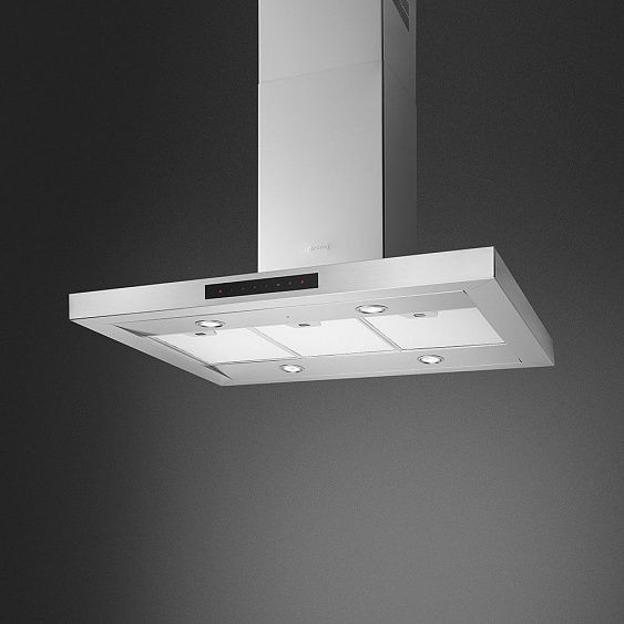 Вытяжка SMEG KICTIS90BL купить с доставкой по Москве и Московской области в интернет-магазине АваТехно