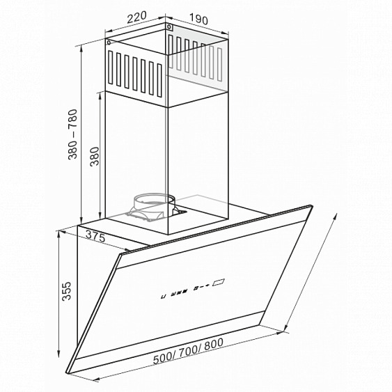 Вытяжка KAISER AT 5435 Eco купить с доставкой по Москве и Московской области в интернет-магазине АваТехно