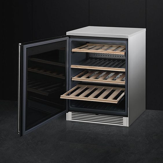Винный шкаф SMEG CVF338XS купить с доставкой по Москве и Московской области в интернет-магазине АваТехно