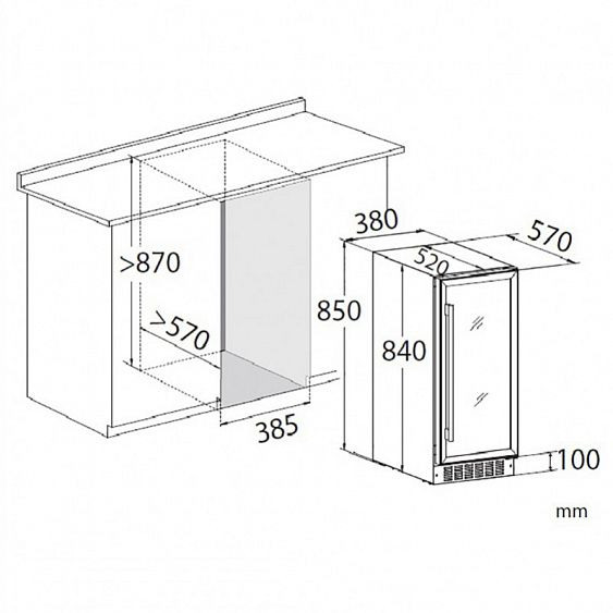 Винный шкаф DUNAVOX dx-32.88sdsk купить с доставкой по Москве и Московской области в интернет-магазине АваТехно