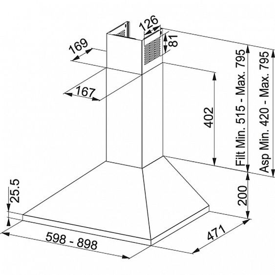 Вытяжка FRANKE FJO 622 XS 320.0545.168 купить с доставкой по Москве и Московской области в интернет-магазине АваТехно