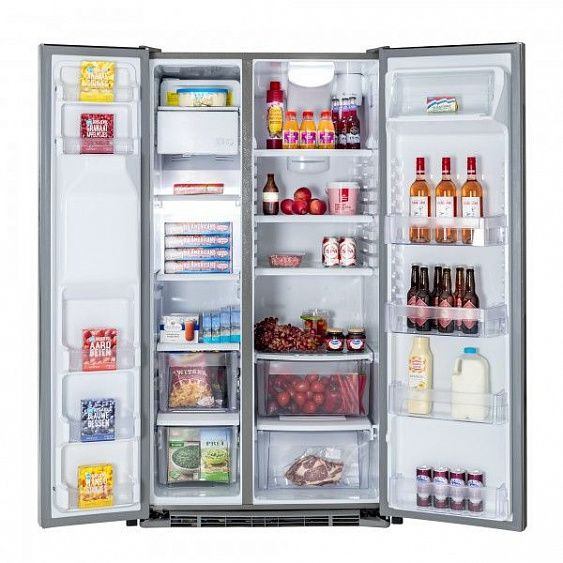 Холодильник IO MABE ORGS2DFFFBI бежевый, ручки золото/бронза купить с доставкой по Москве и Московской области в интернет-магазине АваТехно