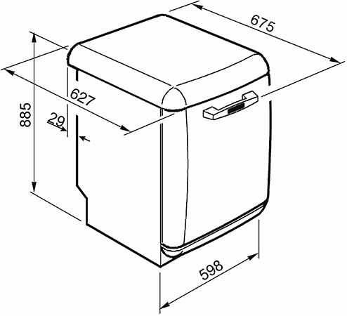 Посудомоечная машина Smeg LVFABPB купить с доставкой по Москве и Московской области в интернет-магазине АваТехно