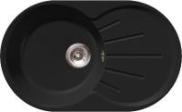 Мойка GRANFEST RONDO GF-R-750L чаша с крылом 750*460мм черный