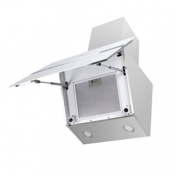 Вытяжка MAUNFELD MERSEY 60 белый/вставка сатин купить с доставкой по Москве и Московской области в интернет-магазине АваТехно