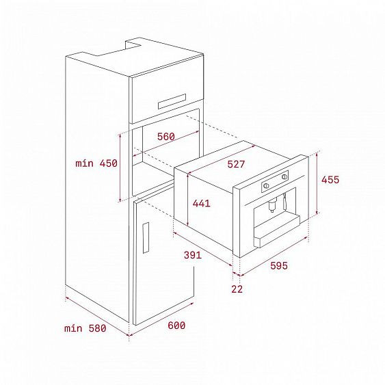 Встраиваемая кофемашина TEKA CLC 855 GM NIGHT RIVER BLACK (111630004) купить с доставкой по Москве и Московской области в интернет-магазине АваТехно