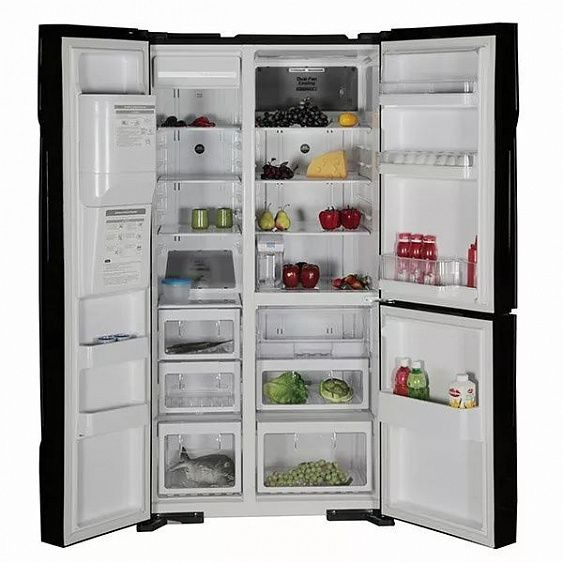 Холодильник side-by-side HITACHI r-m702 gpu2 gbk купить с доставкой по Москве и Московской области в интернет-магазине АваТехно