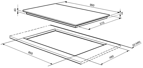 Поверхность SMEG se2951tc2 купить с доставкой по Москве и Московской области в интернет-магазине АваТехно