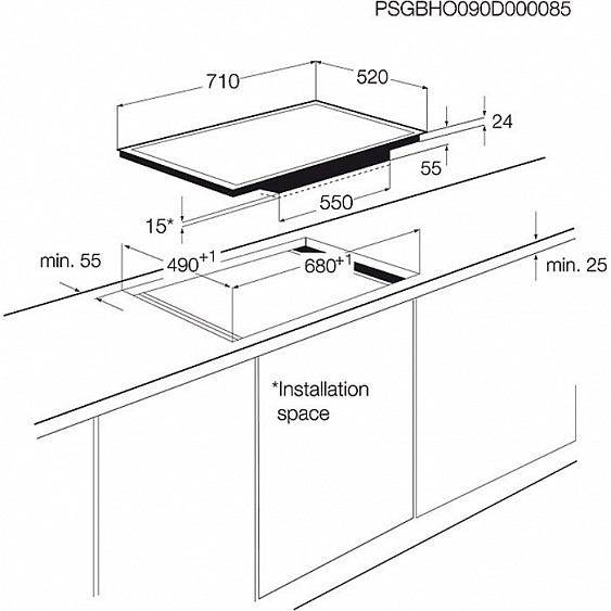 Поверхность ELECTROLUX ehl 7640 fok купить с доставкой по Москве и Московской области в интернет-магазине АваТехно