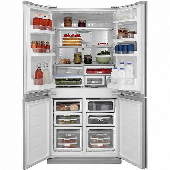 Холодильник Sharp SJ-FS820VSL серебристый купить с доставкой по Москве и Московской области в интернет-магазине АваТехно