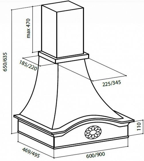 Вытяжка LEX MILANO 900 IVORY купить с доставкой по Москве и Московской области в интернет-магазине АваТехно