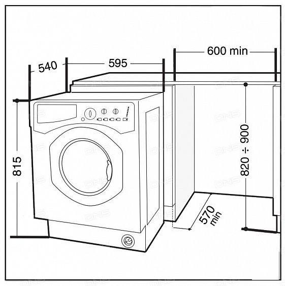Стиральная машина HOTPOINT-ARISTON cawd 1297 купить с доставкой по Москве и Московской области в интернет-магазине АваТехно