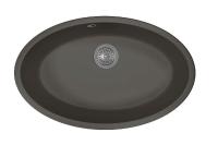 Кухонная мойка FLORENTINA Вега Овал антрацит 22.430.E0650.302