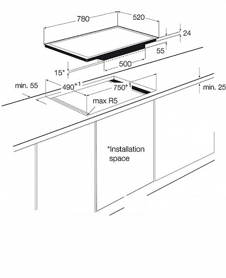 Поверхность AEG hk 884400 fg купить с доставкой по Москве и Московской области в интернет-магазине АваТехно