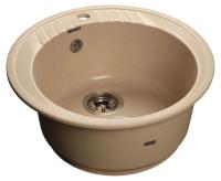 Кухонная мойка GRANFEST Rondo GF-R520 бежевый