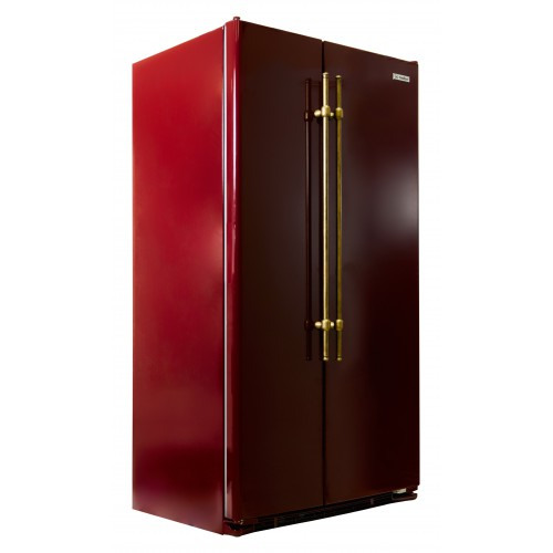 Холодильник IO MABE ORGF2DBHFRR бордо, ручки золото/бронза купить с доставкой по Москве и Московской области в интернет-магазине АваТехно