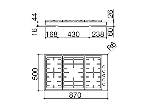 Варочная поверхность BARAZZA 1POF90 купить с доставкой по Москве и Московской области в интернет-магазине АваТехно