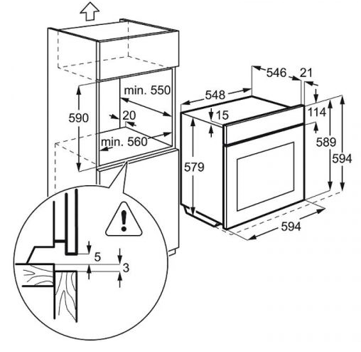 Духовой шкаф ELECTROLUX eoa 95551 bw купить с доставкой по Москве и Московской области в интернет-магазине АваТехно