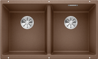 Кухонная мойка BLANCO SUBLINE 350/350-U SILGRANIT мускат с отв.арм. InFino (арт.523582)