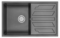 Кухонная мойка GRANULA GR-8002 шварц