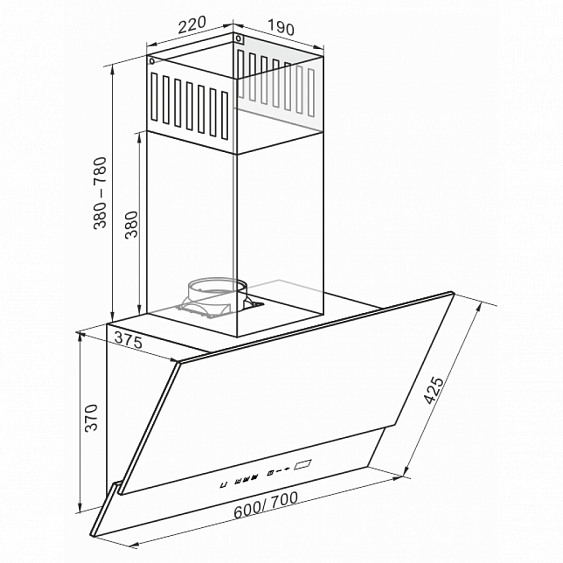 Вытяжка Kaiser AT 6410 F Eco купить с доставкой по Москве и Московской области в интернет-магазине АваТехно