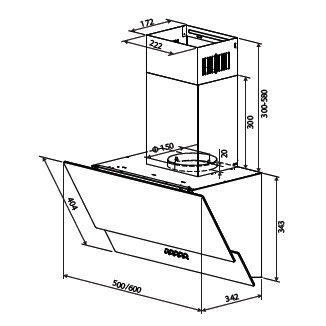 Вытяжка HOMSair SATURN 50 БЕЛЫЙ купить с доставкой по Москве и Московской области в интернет-магазине АваТехно