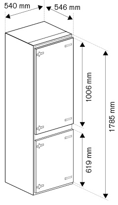 Холодильник BERTAZZONI REF60BIS купить с доставкой по Москве и Московской области в интернет-магазине АваТехно