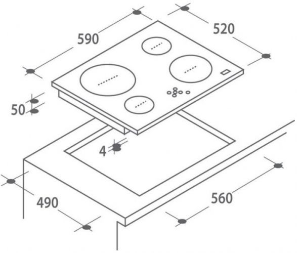 Варочная панель Candy CH 64 DXT купить с доставкой по Москве и Московской области в интернет-магазине АваТехно