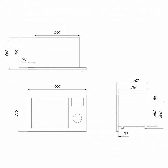 Встраиваемая микроволновая печь Maunfeld JBMO.20.5ERBG купить с доставкой по Москве и Московской области в интернет-магазине АваТехно