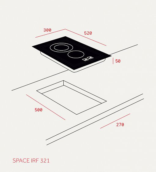 Поверхность "домино" TEKA irf 321 купить с доставкой по Москве и Московской области в интернет-магазине АваТехно