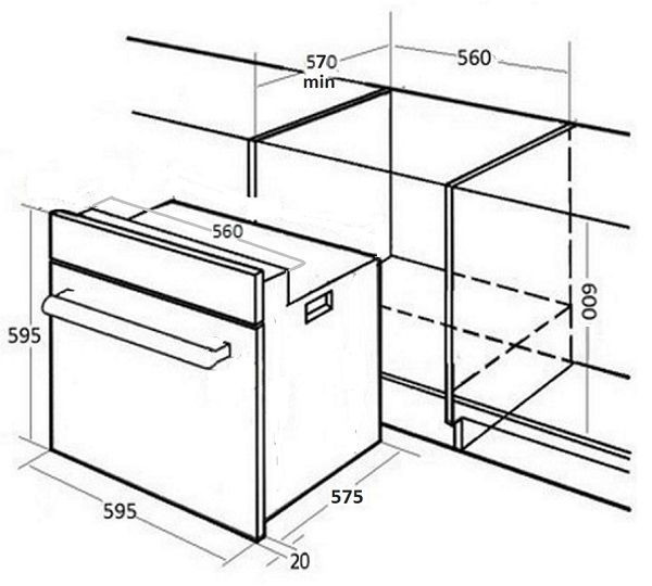 Духовой шкаф MONSHER MOER 6091 C купить с доставкой по Москве и Московской области в интернет-магазине АваТехно