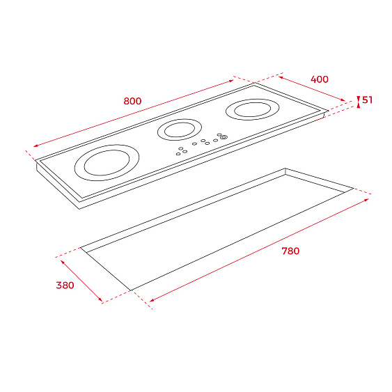ВАРОЧНАЯ ПОВЕРХНОСТЬ TEKA TRC 83631 TCS BLACK купить с доставкой по Москве и Московской области в интернет-магазине АваТехно