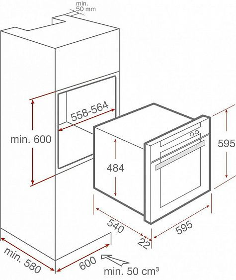 Духовой шкаф TEKA HO 725 inox 41590079 купить с доставкой по Москве и Московской области в интернет-магазине АваТехно