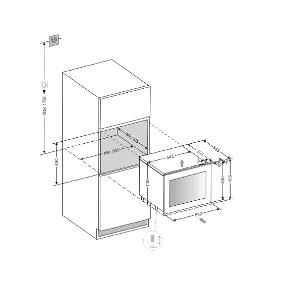 Винный шкаф PANDO PVMAV 45-18CRR купить с доставкой по Москве и Московской области в интернет-магазине АваТехно