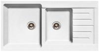 Мойка GRANFEST Practic GF-P980KL (980х510) Белый 331 2-секц. 429658