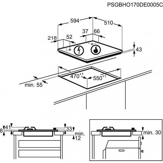 Газовая варочная панель Zanussi GPZ 262 HX купить с доставкой по Москве и Московской области в интернет-магазине АваТехно