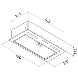 Вытяжка MAUNFELD CROSBY ROCKY 55 черное стекло купить с доставкой по Москве и Московской области в интернет-магазине АваТехно