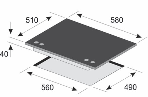 Поверхность KAISER kcg 6390 w turbo romb купить с доставкой по Москве и Московской области в интернет-магазине АваТехно