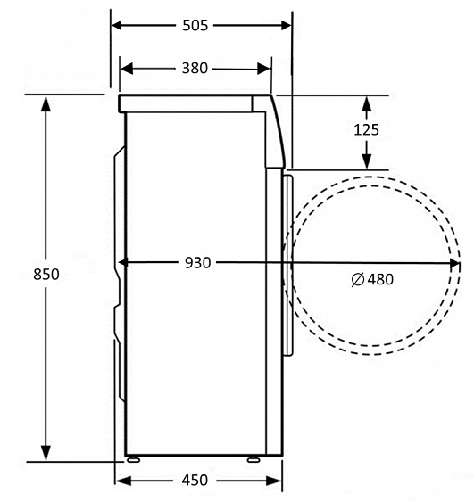 Стиральная машина KUPPERSBERG WIS 50106 купить с доставкой по Москве и Московской области в интернет-магазине АваТехно