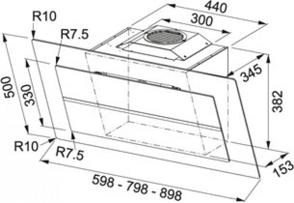Вытяжка FRANKE 110.0338.357  FRANKE FMPL 906 BK B + угольный фильтр купить с доставкой по Москве и Московской области в интернет-магазине АваТехно