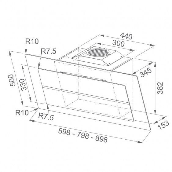 Вытяжка FRANKE 110.0338.340 FRANKE FMPL 606 BK B + угольный фильтр купить с доставкой по Москве и Московской области в интернет-магазине АваТехно