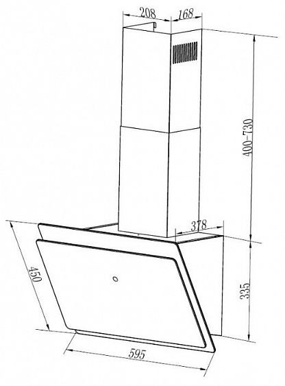 Вытяжка Maunfeld GRAMMY 60 чёрное стекло Вытяжка Maunfeld GRAMMY 60 чёрное стекло купить с доставкой по Москве и Московской области в интернет-магазине АваТехно