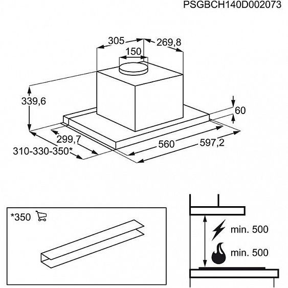 Вытяжной вентилятор ELECTROLUX EFP60565OX купить с доставкой по Москве и Московской области в интернет-магазине АваТехно