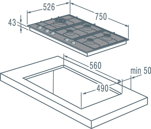 Газовая поверхность GORENJE GGS 75 WAX купить с доставкой по Москве и Московской области в интернет-магазине АваТехно