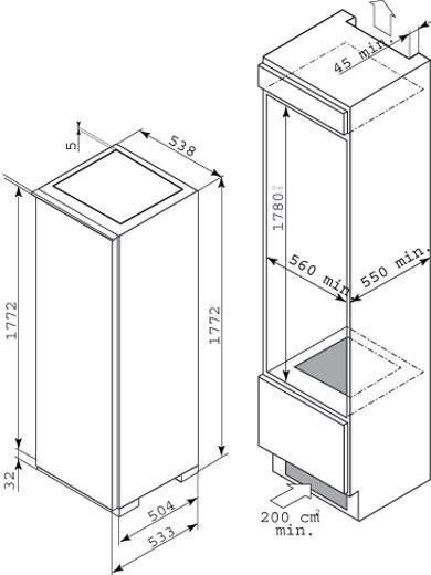 Холодильник  DE DIETRICH drs 1332 j купить с доставкой по Москве и Московской области в интернет-магазине АваТехно