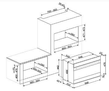 Духовой шкаф SMEG SFPR9604NX купить с доставкой по Москве и Московской области в интернет-магазине АваТехно