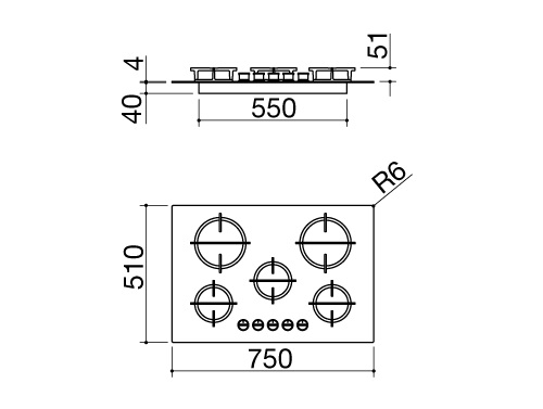 Варочная поверхность BARAZZA 1PMDM70 купить с доставкой по Москве и Московской области в интернет-магазине АваТехно