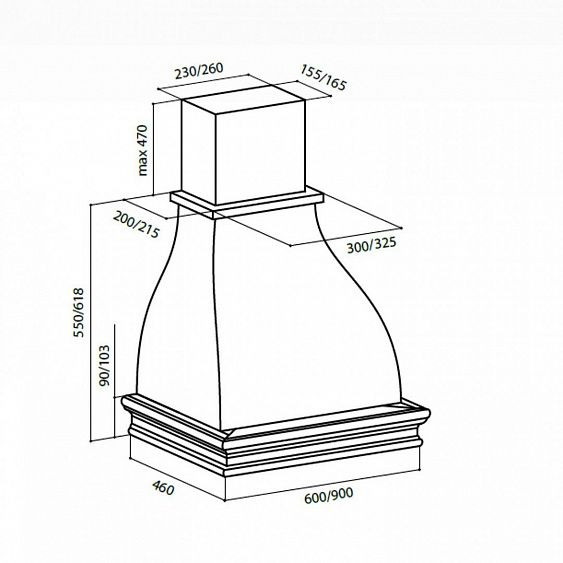 Вытяжка LEX TORINO 900 WHITE купить с доставкой по Москве и Московской области в интернет-магазине АваТехно