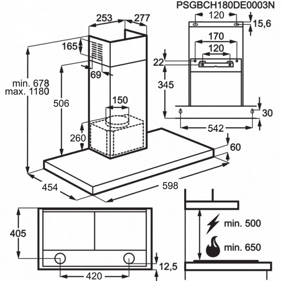 Вытяжка Electrolux LFT 766 X купить с доставкой по Москве и Московской области в интернет-магазине АваТехно