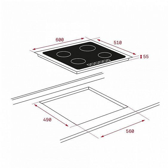 Варочная панель TEKA IB 6415(10210160) купить с доставкой по Москве и Московской области в интернет-магазине АваТехно
